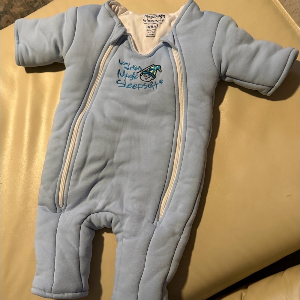 Baby Merlin’s Magic Sleepsuit Blue Small 3-6 months